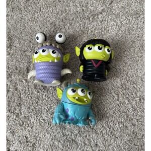 LOT OF 3 Mattel Disney Pixar Remix Monsters 3" Alien BOO Edna Sully Toys